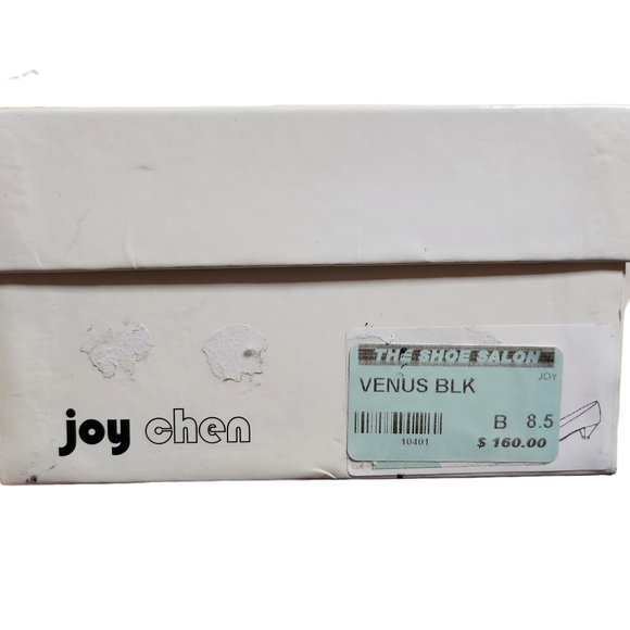 Vintage Joy Chen Venus Women's Black Suede Heels w/Box and Dust Bag Size 8.5 - Picture 9 of 10